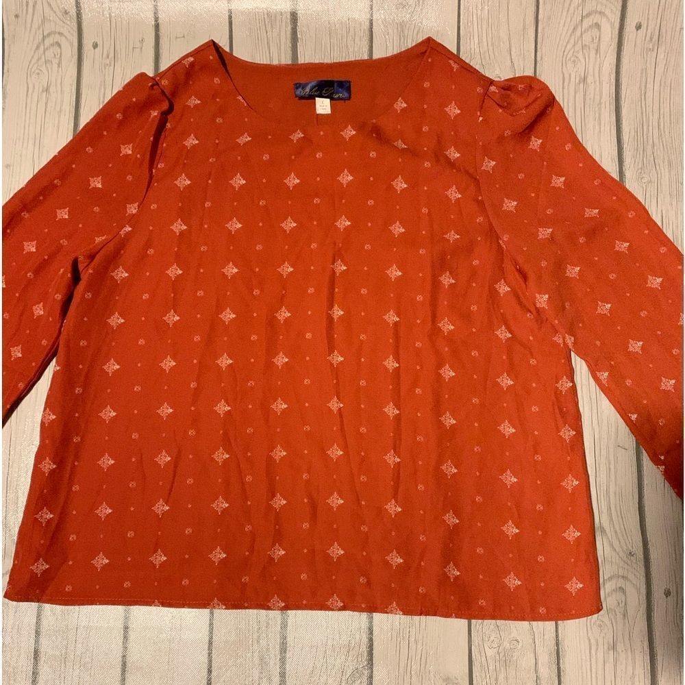 Francesca’s burnt orange top- large - Picture 4 of 9